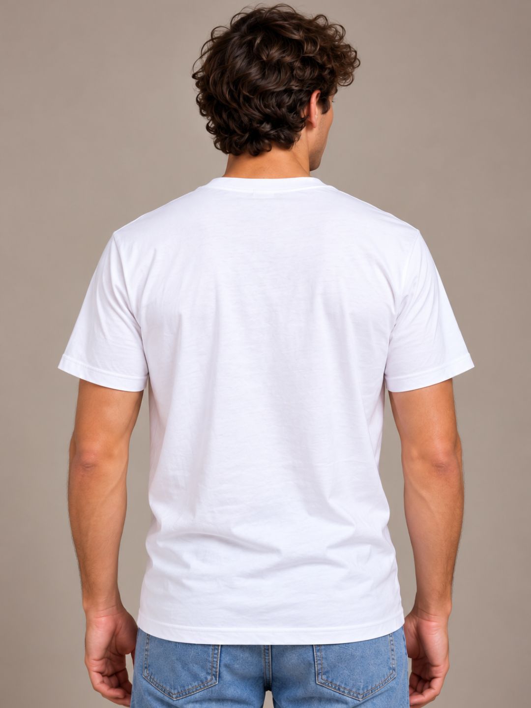 Chase Your Dreams white t-shirt by Offbeat, back view