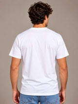 Mindless, Speechless, Wireless white t-shirt by Offbeat, back view