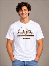 Cultures Of India white t-shirt by Offbeat, front view