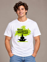 Mindless, Speechless, Wireless white t-shirt by Offbeat, front view