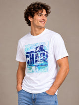 Chase Your Dreams white t-shirt by Offbeat, left side