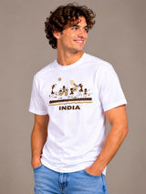 Cultures Of India white t-shirt by Offbeat, left side