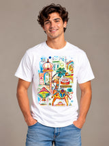 Royal Art white t-shirt by Offbeat, front view