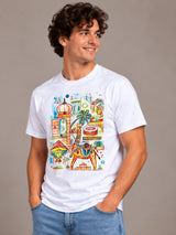 Royal Art white t-shirt by Offbeat, left side