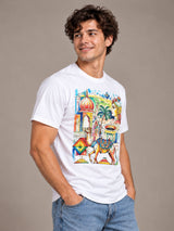 Royal Art white t-shirt by Offbeat, right side