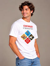 Chennai Is Famous For white t-shirt by Offbeat, right side