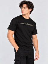 OFFBEAT Capture it from the moments, let them glow - Black t-shirt, right view