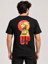 OFFBEAT Level up - Black t-shirt, back view