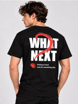 OFFBEAT Look at me what next - Black t-shirt, back view