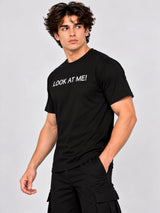 OFFBEAT Look at me what next - Black t-shirt, left view
