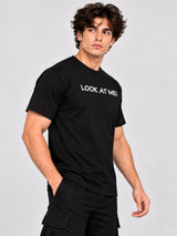OFFBEAT Look at me what next - Black t-shirt, right view