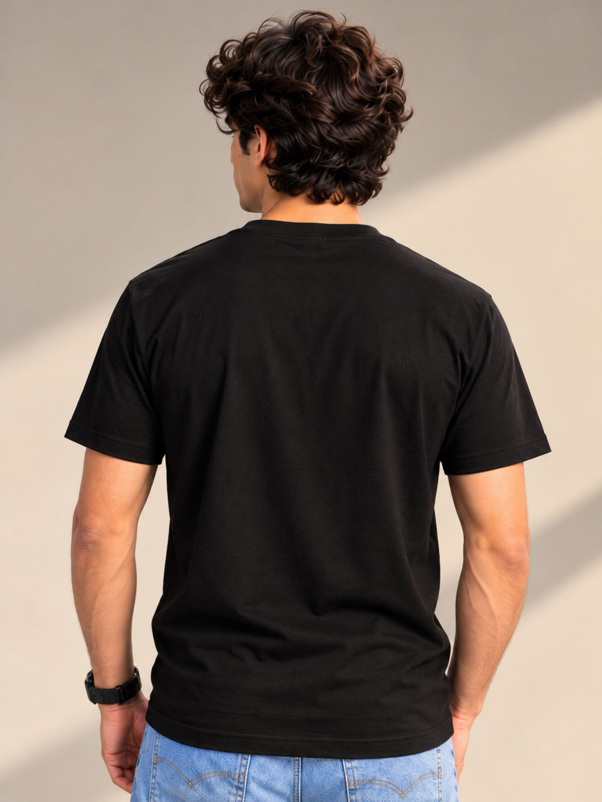 No Cautions, No Suggestions, No Instructions, No Advice. I Believe In Myself black t-shirt by Offbeat, back view