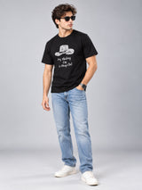 My Thinking Cap Is Always On black t-shirt by Offbeat, worn by a model