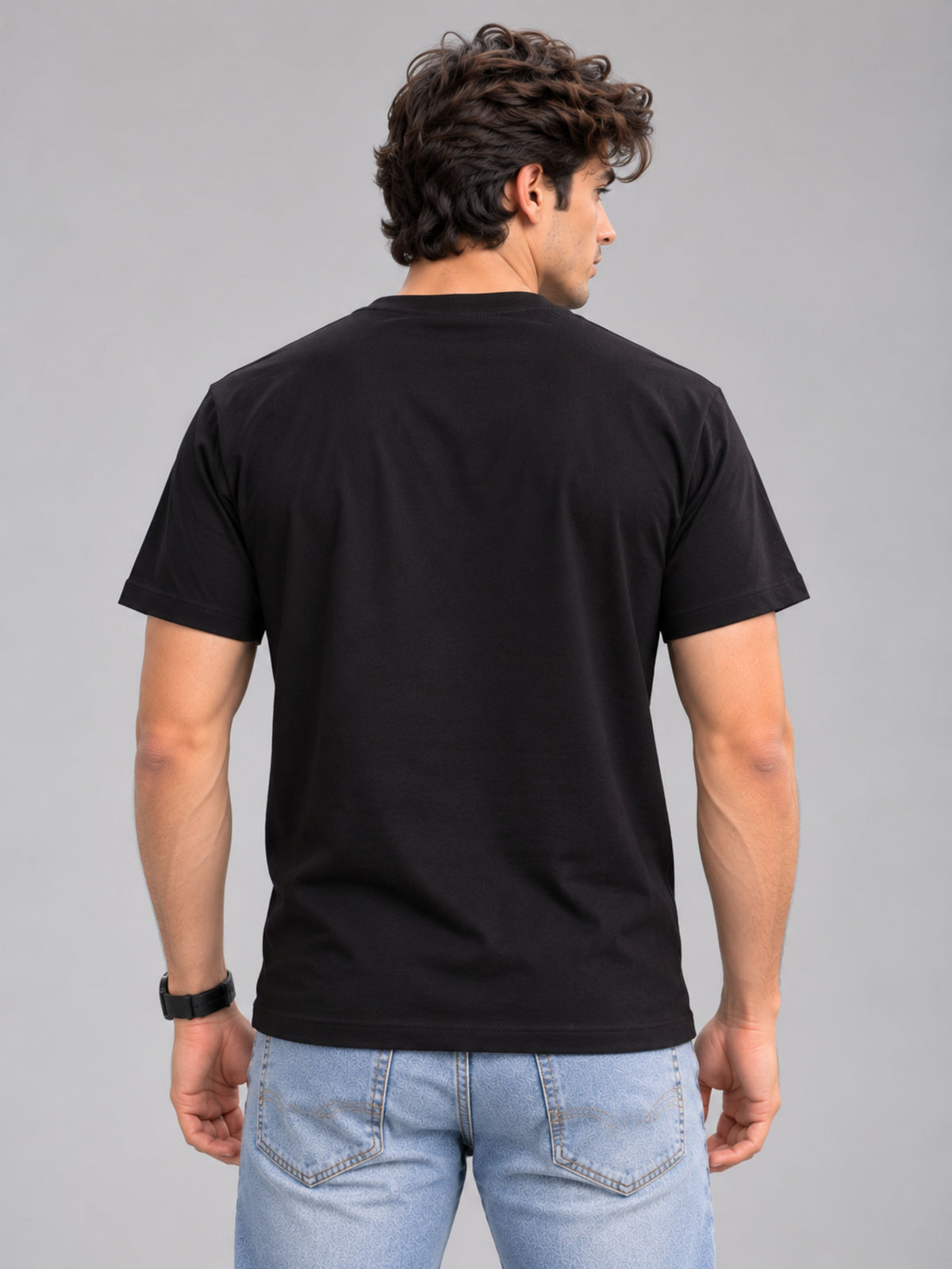 I May Not Always Be Right, But I Am Never Wrong black t-shirt by Offbeat, back view