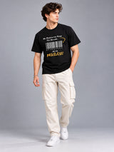 No Machine Can Read This Barcode As I Am Priceless black t-shirt by Offbeat, worn by a model