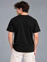 Pranayama Wind Energy black t-shirt by Offbeat, back view