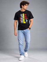 It Takes More Energy black t-shirt by Offbeat, worn by a model