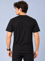 OFFBEAT Guitar - Black t-shirt, back view