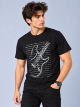 OFFBEAT Guitar - Black t-shirt, right view