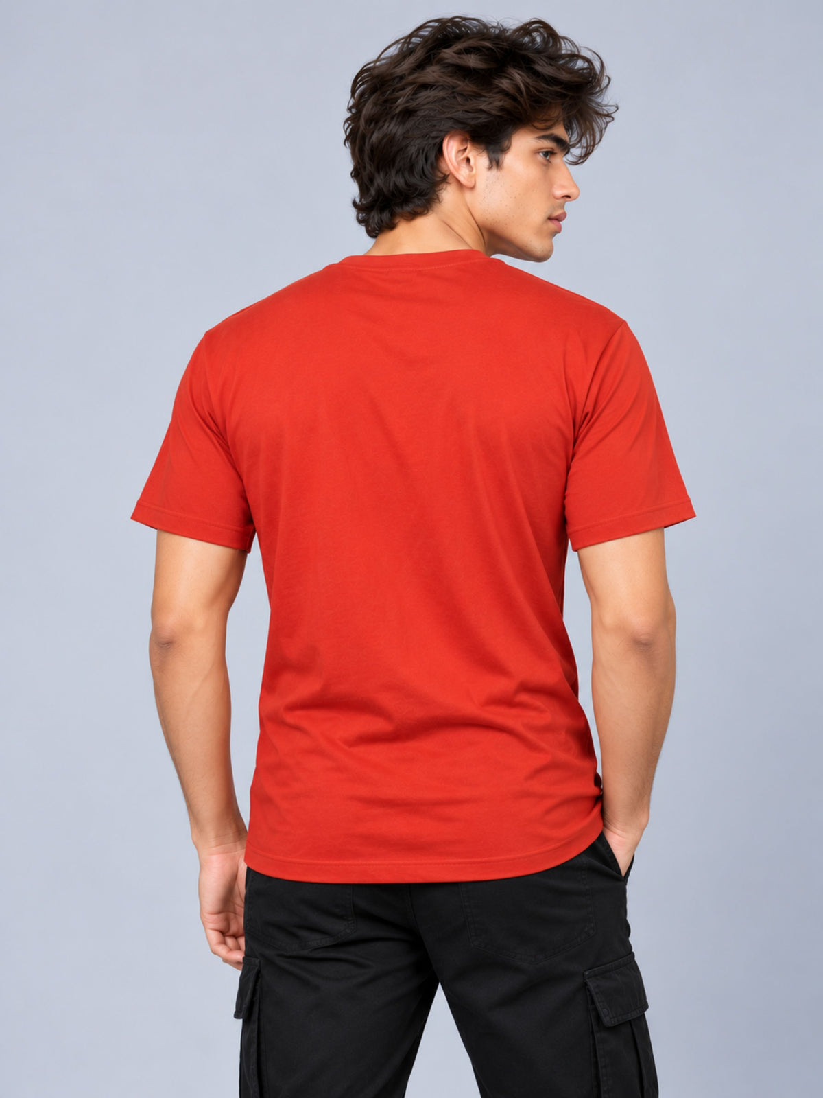 OFFBEAT I Believe In Give and Take Policy,You Give I Take. - Rust t-shirt, back view