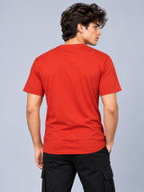 OFFBEAT I Believe In Give and Take Policy,You Give I Take. - Rust t-shirt, back view