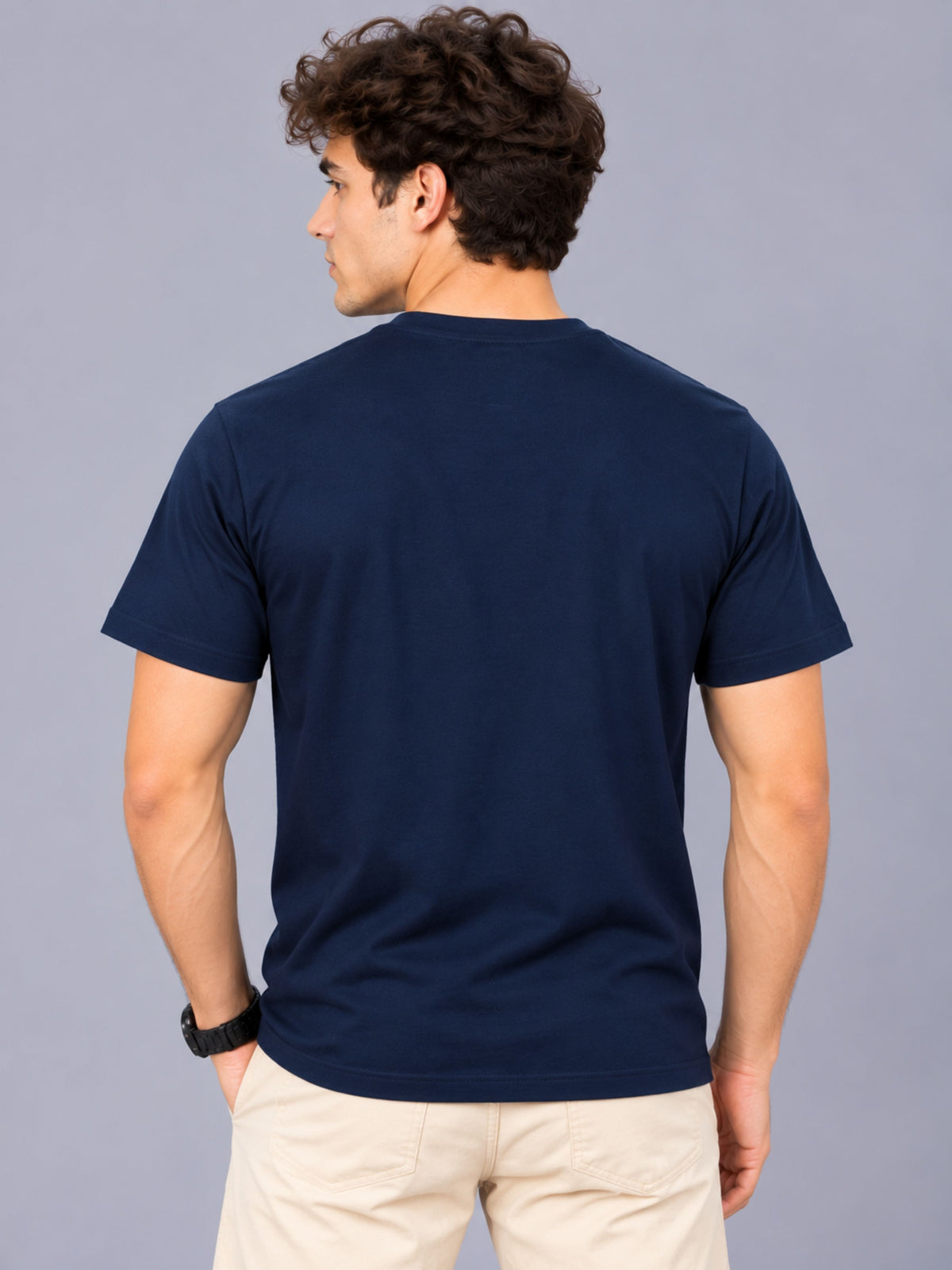 OFFBEAT The World Is Full Of Nuts I'm One Exception!! - Navy Blue t-shirt, back view