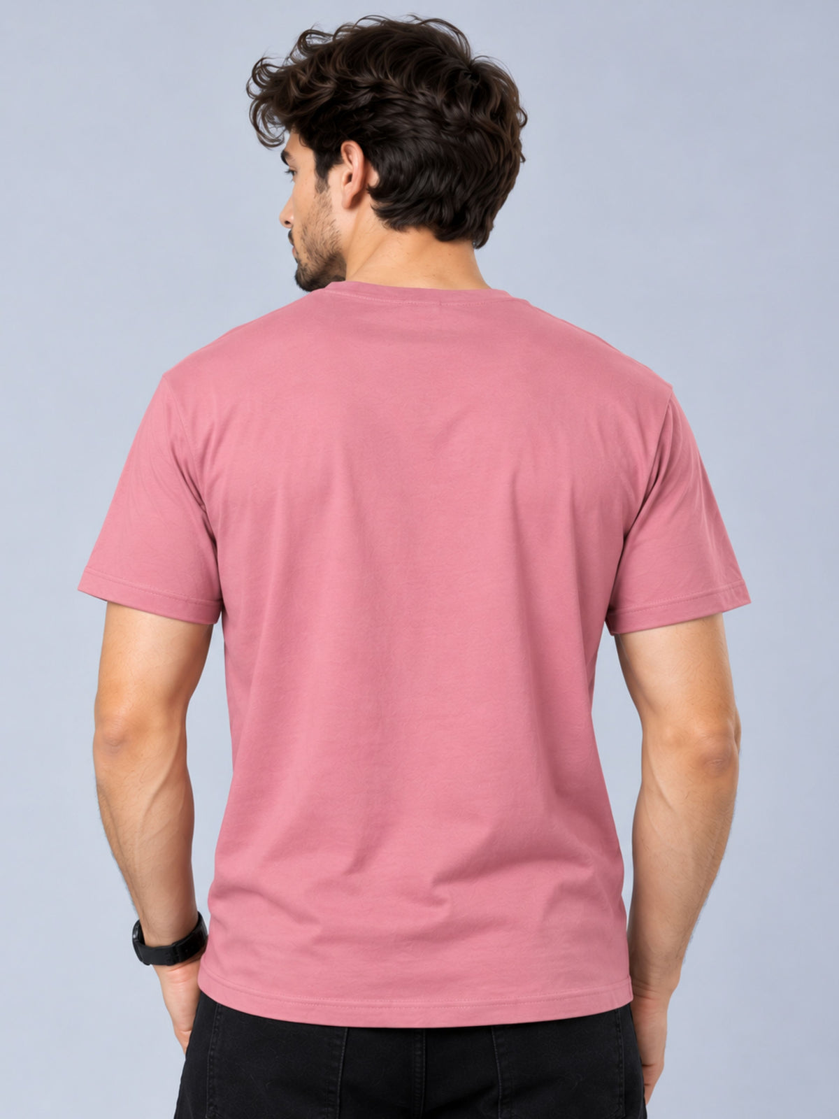 OFFBEAT Sports Is Life - Mauve t-shirt, back view