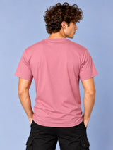 OFFBEAT Think Differently - Mauve t-shirt, back view