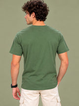 OFFBEAT No Cautions,No Suggestions,No Instructions No Advice. I Believe In Myself - Olive Green t-shirt, back view