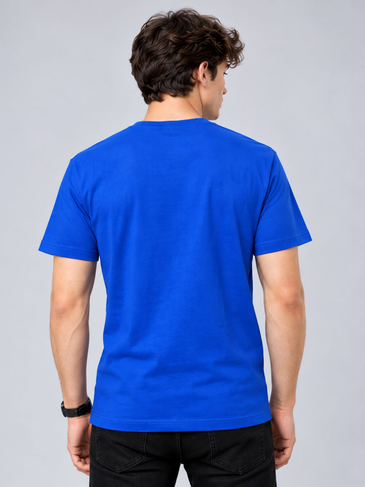 OFFBEAT The Sky Is My Limit - Royal Blue t-shirt, back view