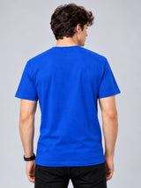 OFFBEAT The Sky Is My Limit - Royal Blue t-shirt, back view