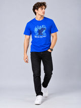 OFFBEAT The Sky Is My Limit - Royal Blue t-shirt, lifestyle view