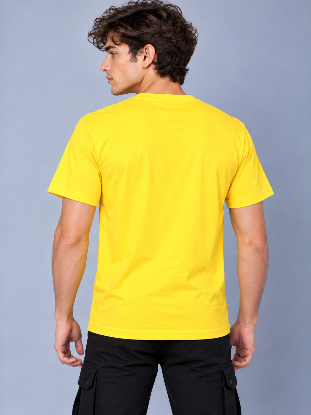 OFFBEAT My Wife Always Gives Sound Advice 99% Sound,1% Advice - Golden Yellow t-shirt, back view