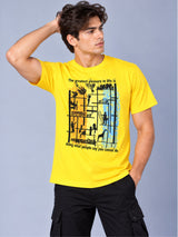 OFFBEAT The Greatest Pleasure In Life Is,Doing What People Say You Cannot Do. - Golden Yellow t-shirt, front view