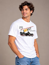 Street Smart white t-shirt by Offbeat, right side