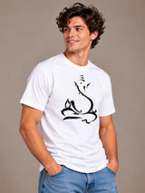 Sitting Ganesha white t-shirt by Offbeat, right side