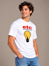 ETC (End Of Thinking Capacity) white t-shirt by Offbeat, right side