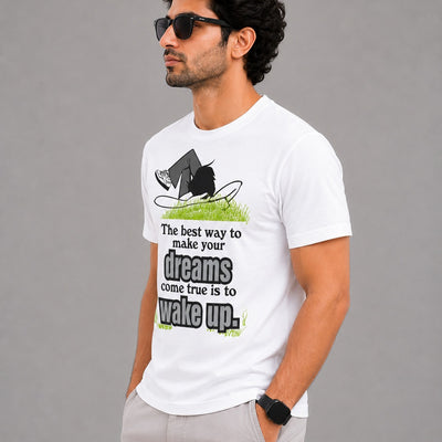 Wake Up & Chase Your Dreams Men's Graphic T-Shirt