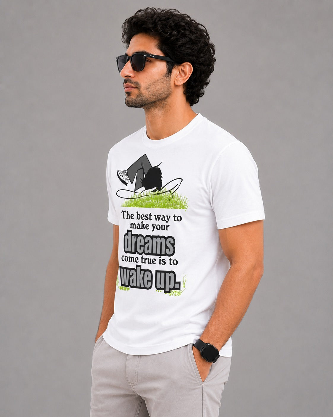 Wake Up & Chase Your Dreams Men's Graphic T-Shirt