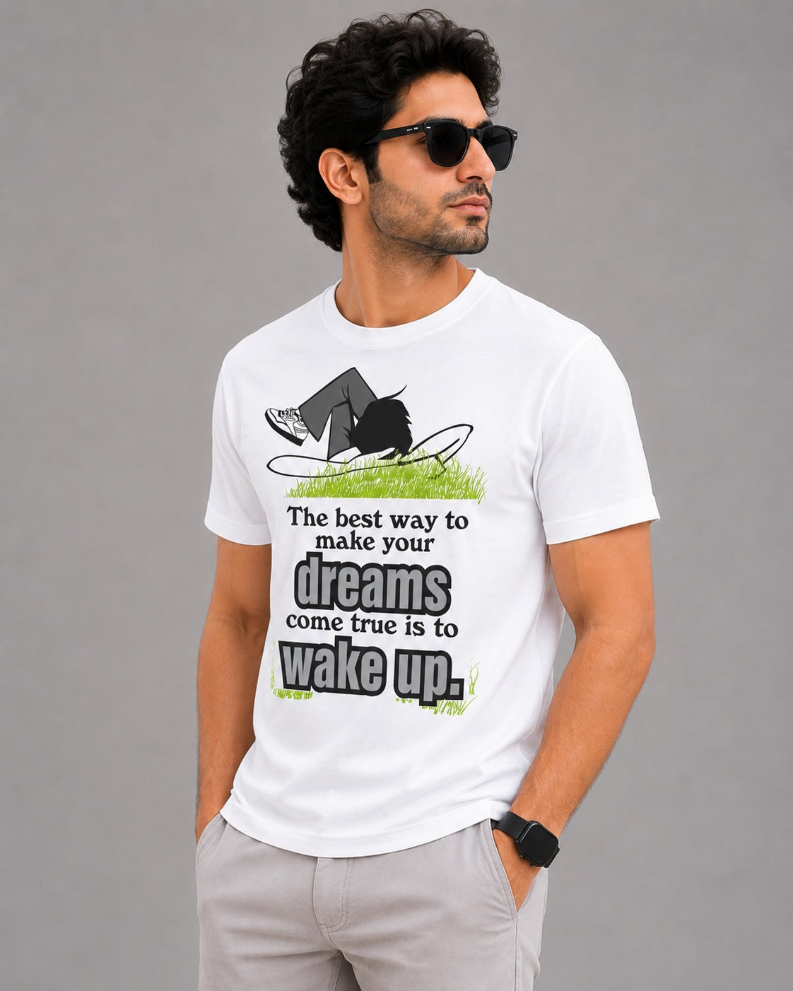 Wake Up & Chase Your Dreams Men's Graphic T-Shirt