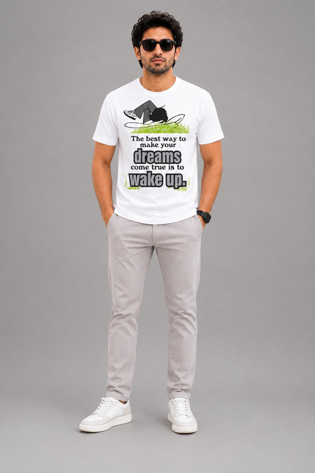 Wake Up & Chase Your Dreams Men's Graphic T-Shirt