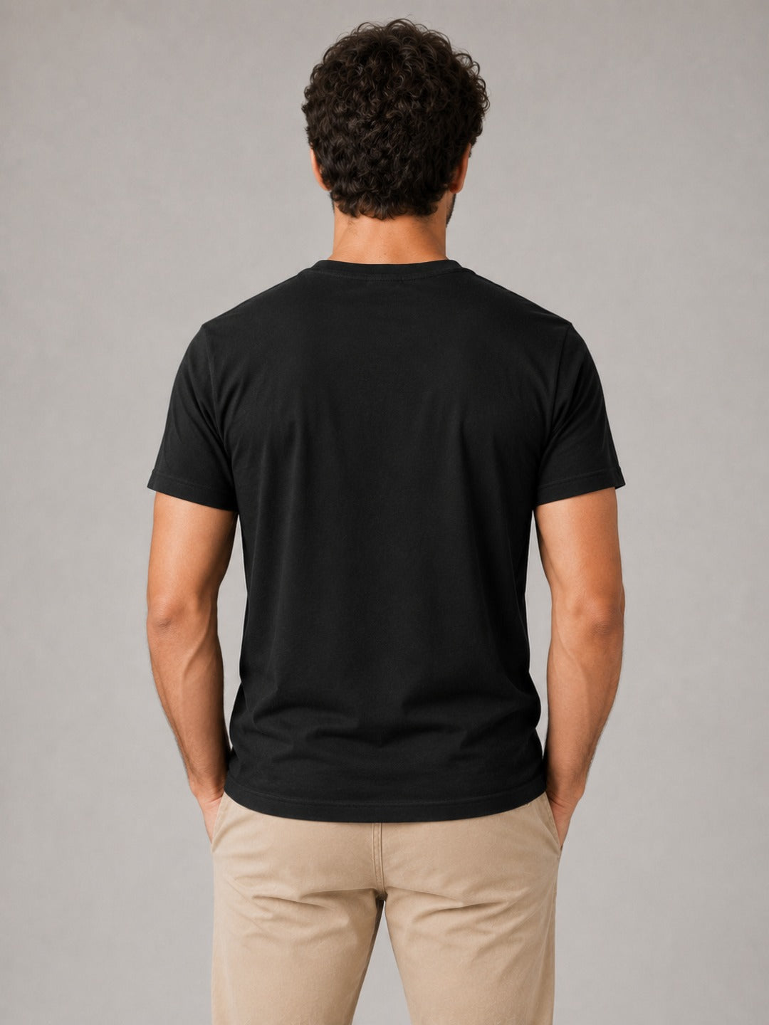 Music Is My Life Men's Black Graphic T-Shirt